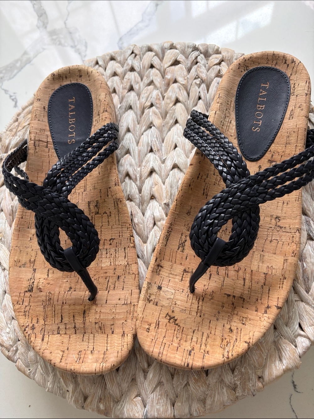 Talbots Classy Formed Cork Sole Sandal